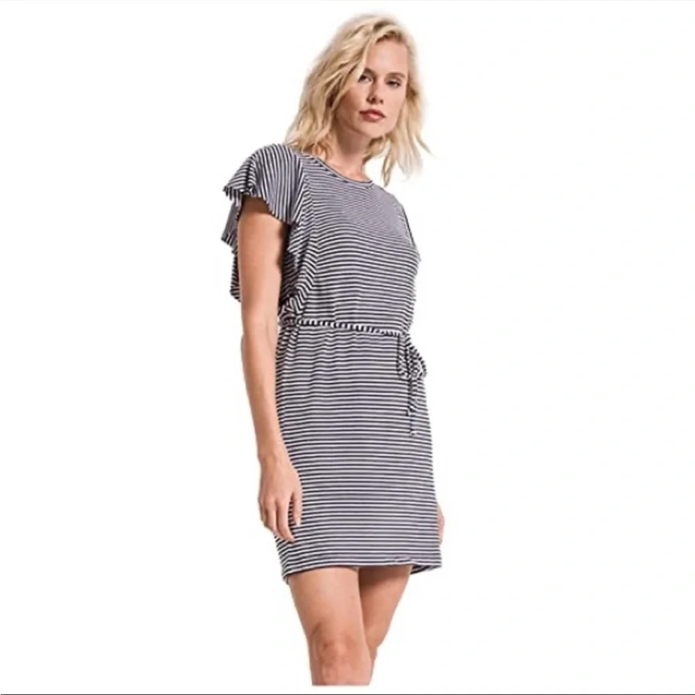 Z Supply the Capri Stripe Ruffle Dress Size small, excellent condition - Picture 2 of 9